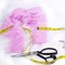 FabricLA Faux Fur Fabric | Precut Fake Fur Trim Rolls | 2” x 60” inch Wide Ribbon | Peach